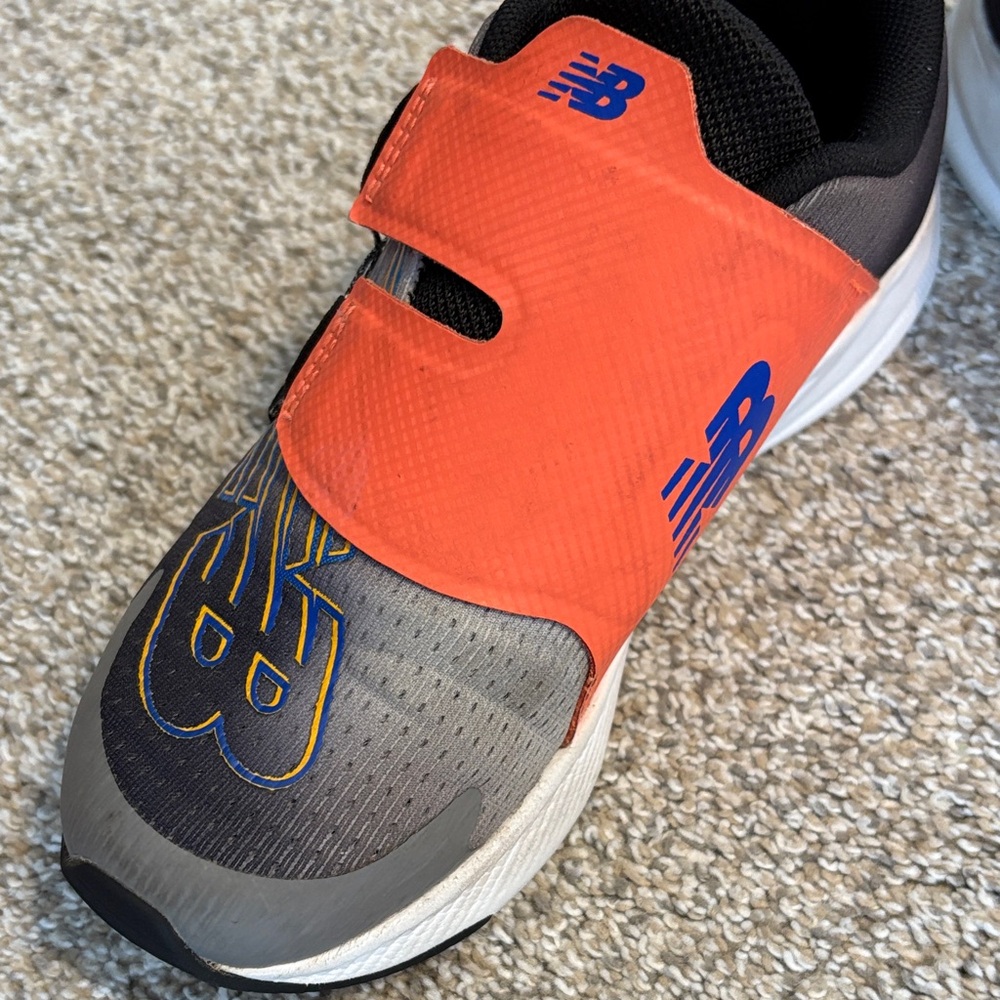 New Balance Kids' Orange and Gray Sneakers - Picture 7 of 7